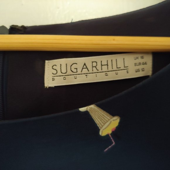 Sugarhill Boutique size 10 midi dress in Milkshake - Picture 4 of 6